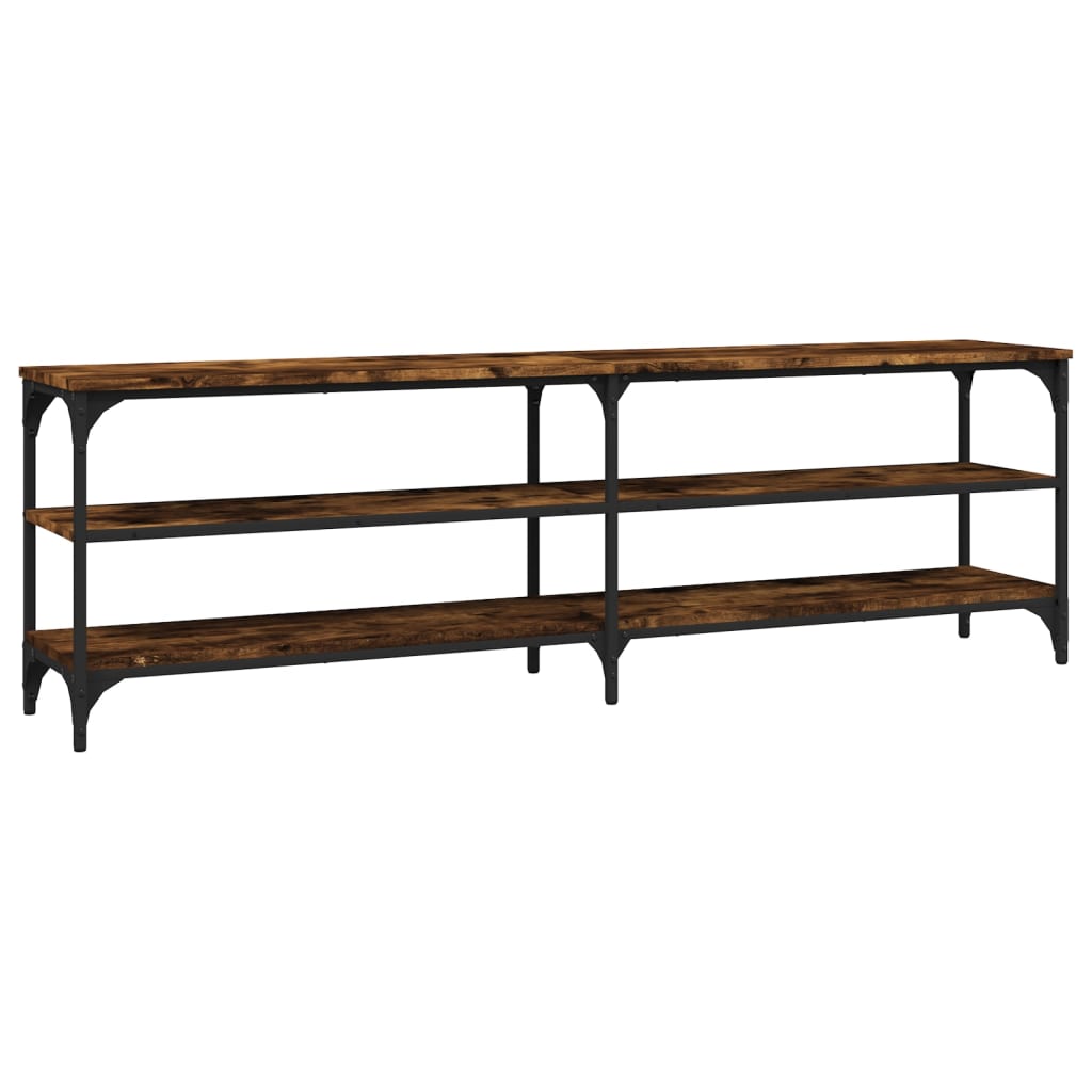 TV Cabinet Smoked Oak 160x30x50 cm Engineered Wood