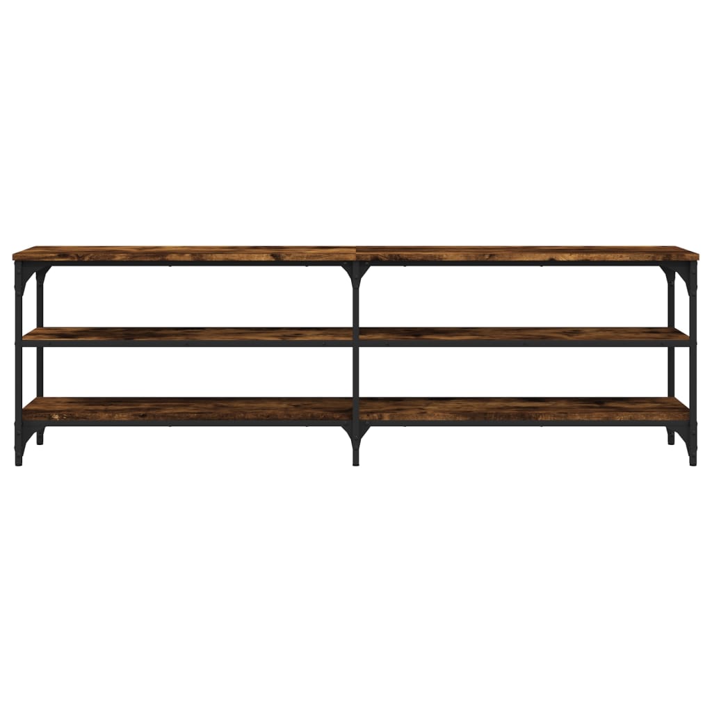 TV Cabinet Smoked Oak 160x30x50 cm Engineered Wood