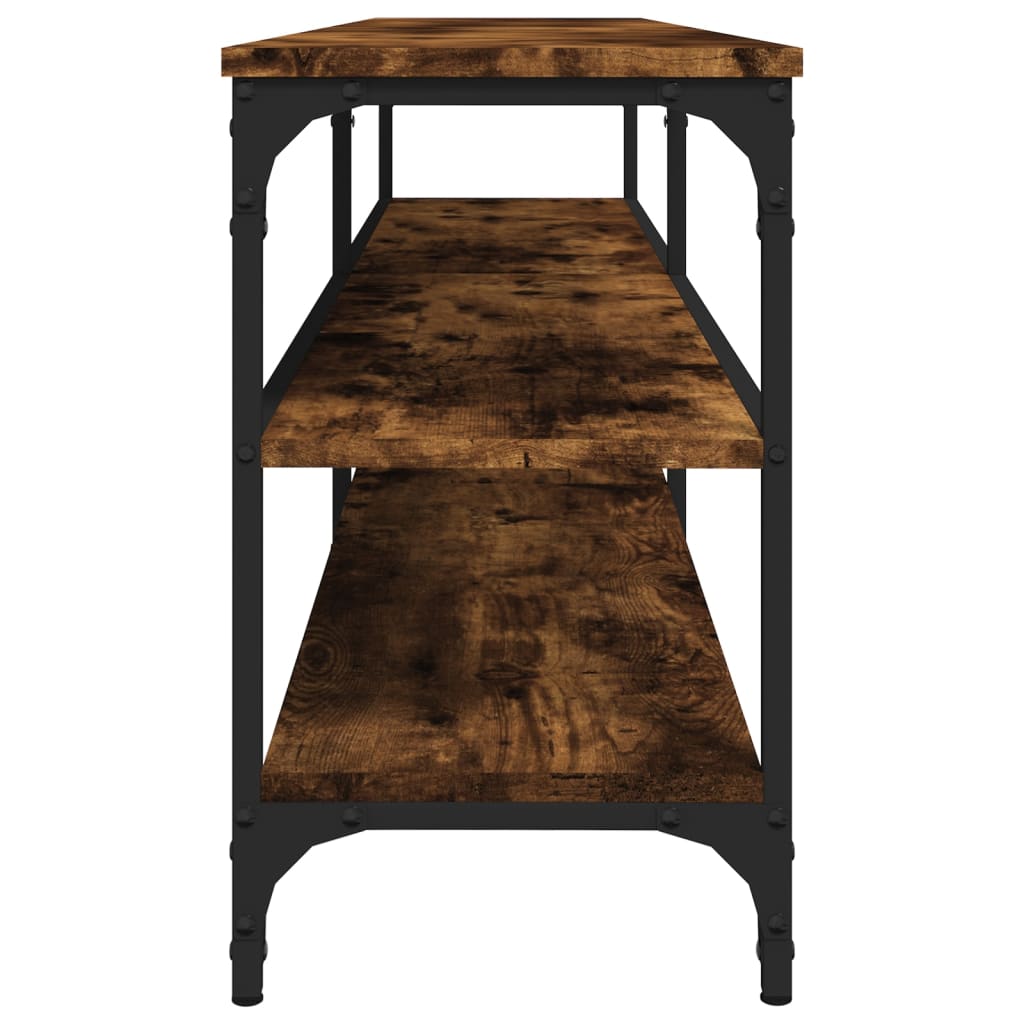 TV Cabinet Smoked Oak 160x30x50 cm Engineered Wood