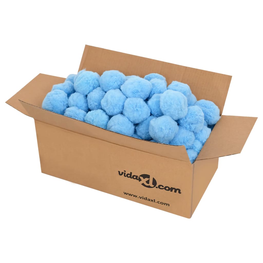 Anti Bacteria Pool Filter Balls Blue 1400 g Polyethylene