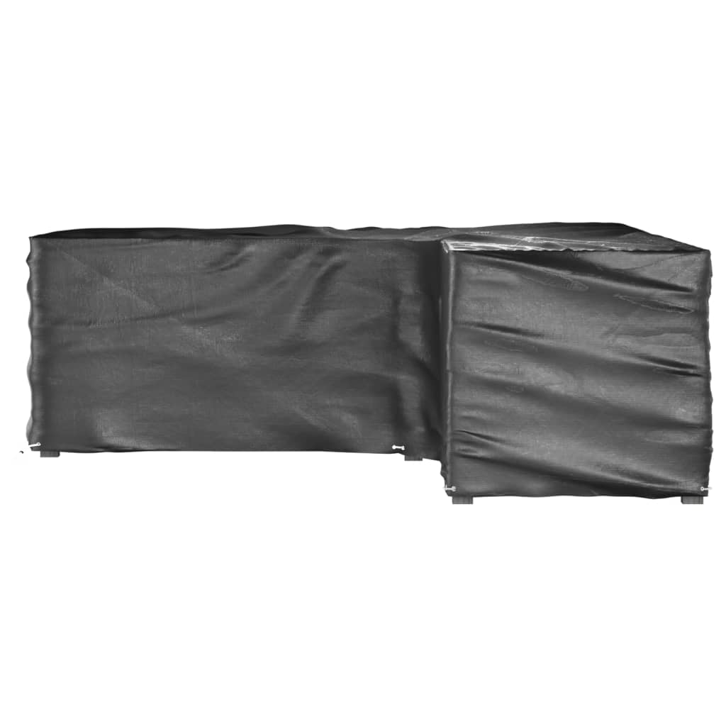 L-Shaped Garden Furniture Covers 2 pcs 16 Eyelets 285x285x90 cm