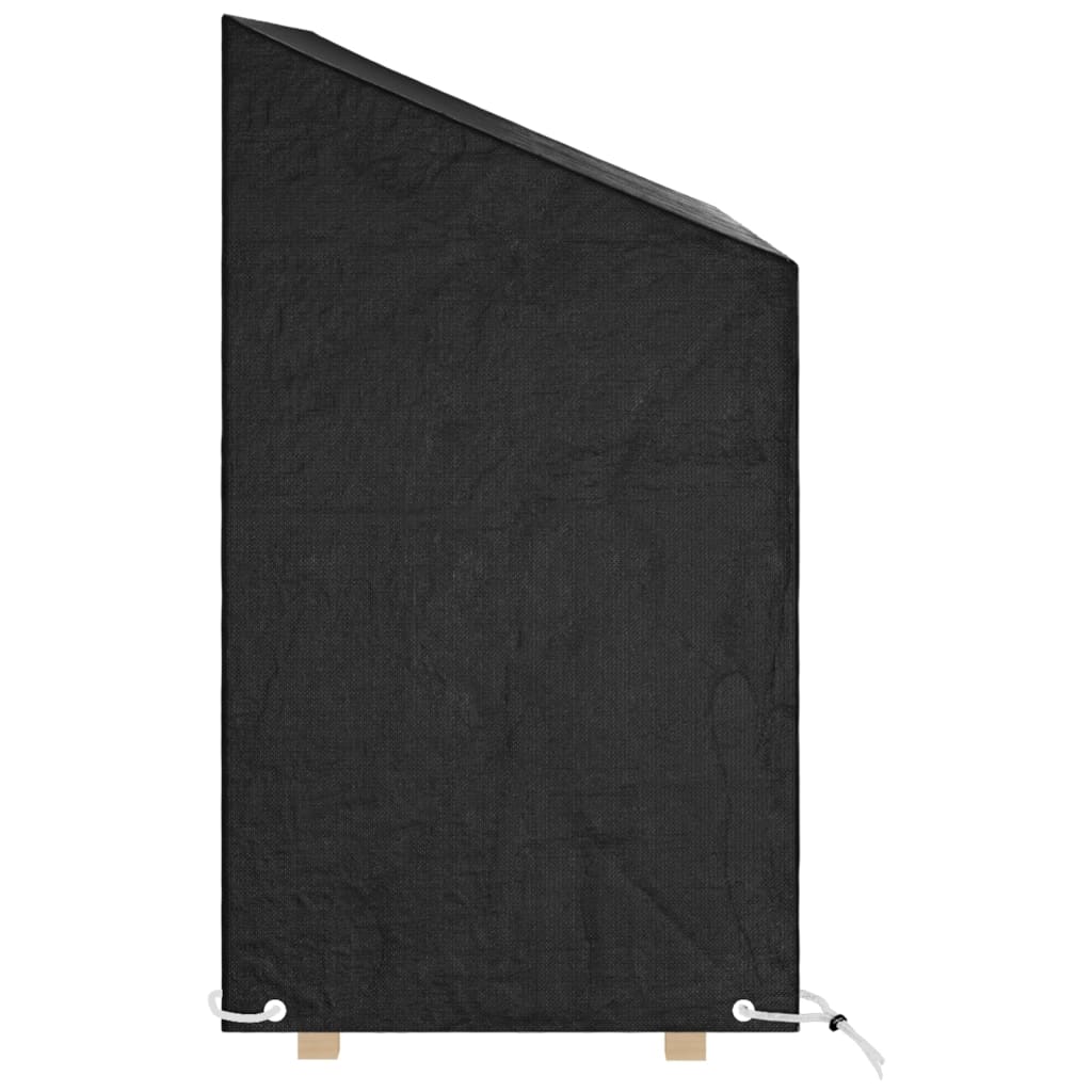 Garden Bench Covers 2 pcs 8 Eyelets 130x70x70/88 cm Polyethylene