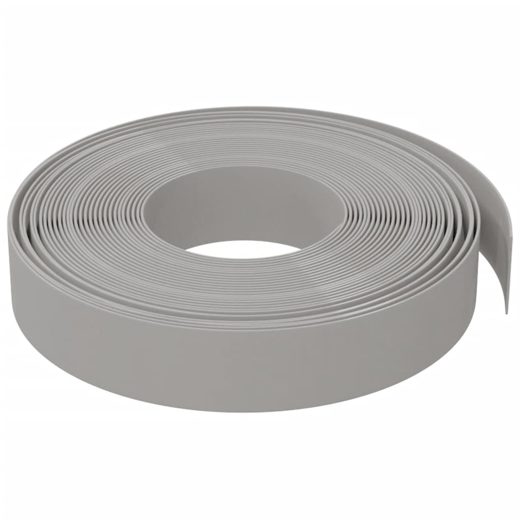 Garden Edgings 4 pcs Grey 10 m 10 cm Polyethylene