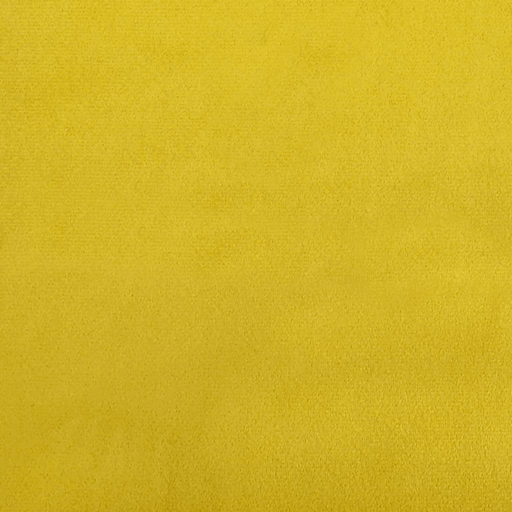 Slipper Chair Yellow Velvet