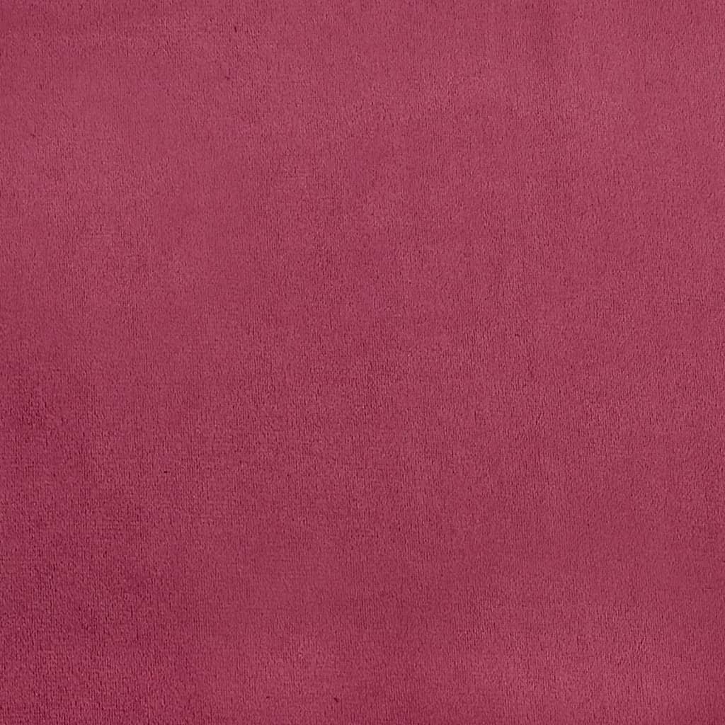 High Back Chair Wine Red Velvet Button Design