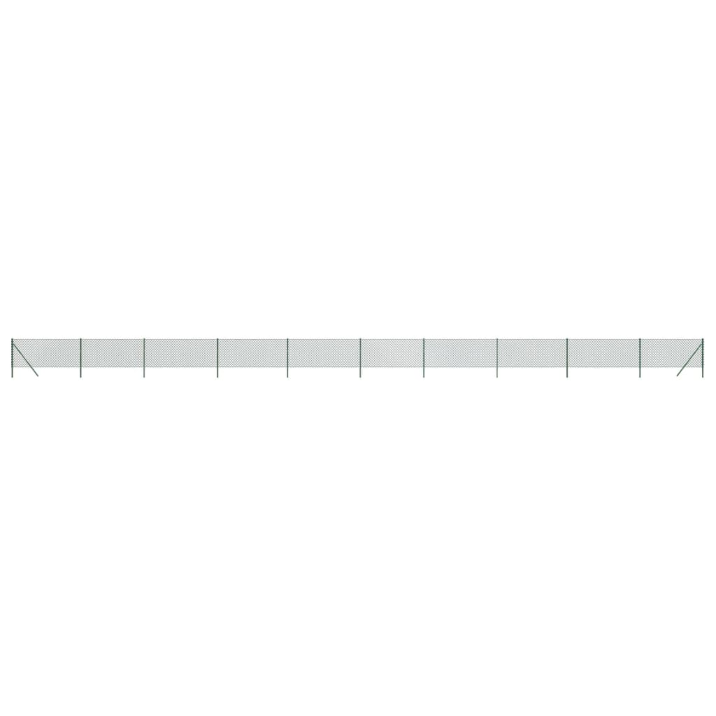Chain Link Fence Green 1x25 m