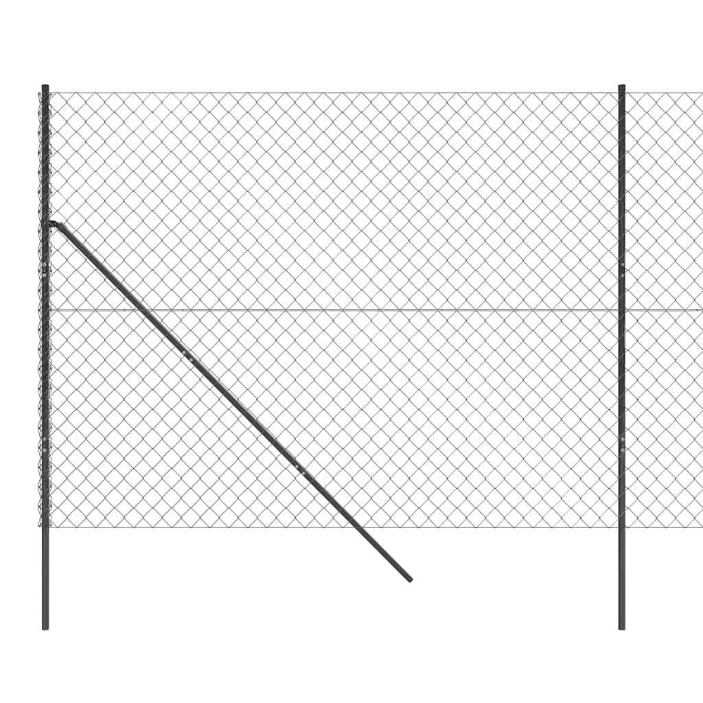 Chain Link Fence Anthracite 2x10 m