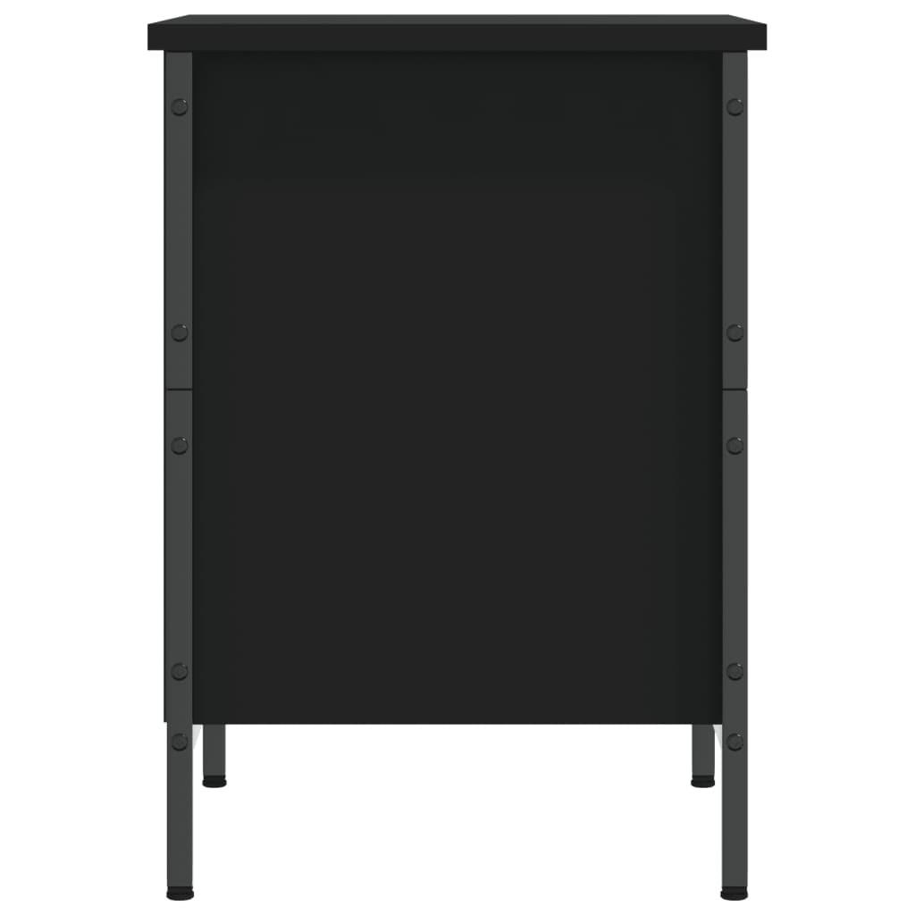 Shoe Cabinet Black 38x35x50 cm Engineered Wood