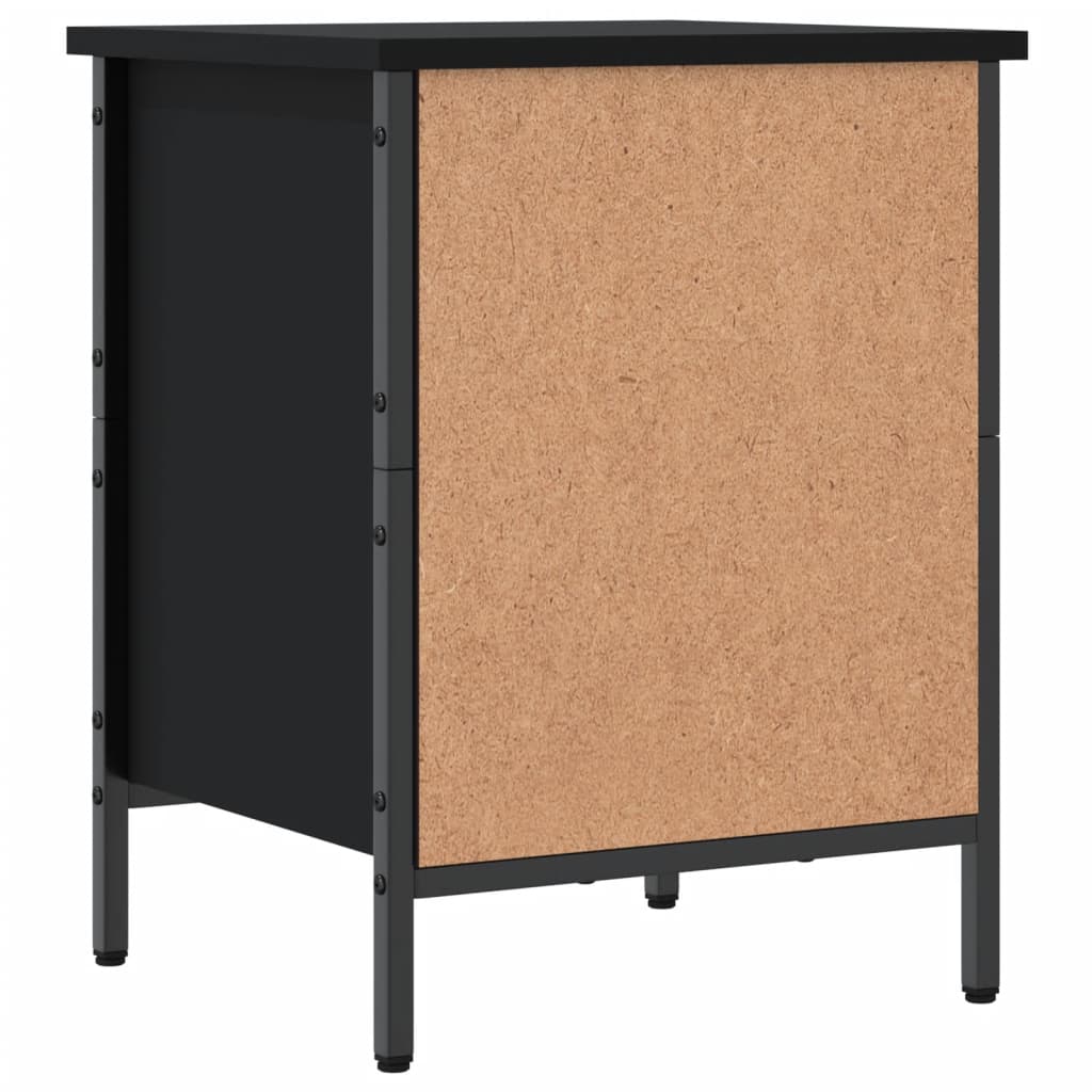 Shoe Cabinet Black 38x35x50 cm Engineered Wood
