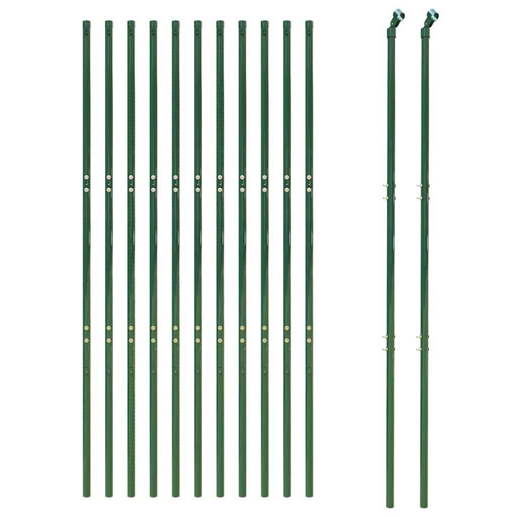 Wire Mesh Fence Green 2x25 m Galvanised Steel
