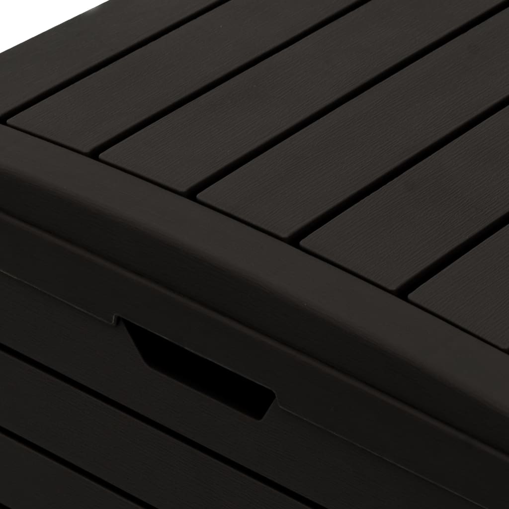 Outdoor Garbage Bin Black 78x41x86 cm Polypropylene