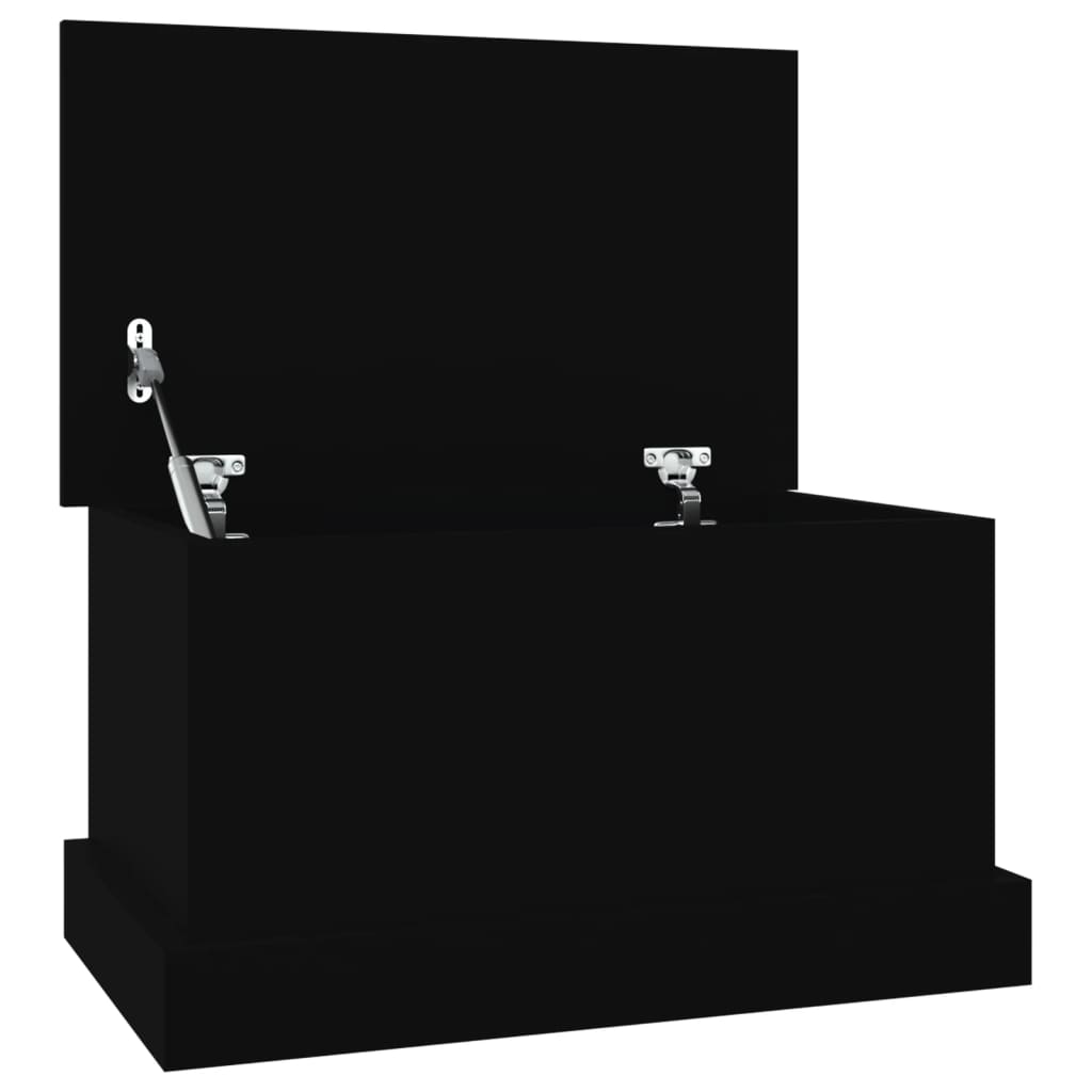 Storage Box Black 50x30x28 cm Engineered Wood