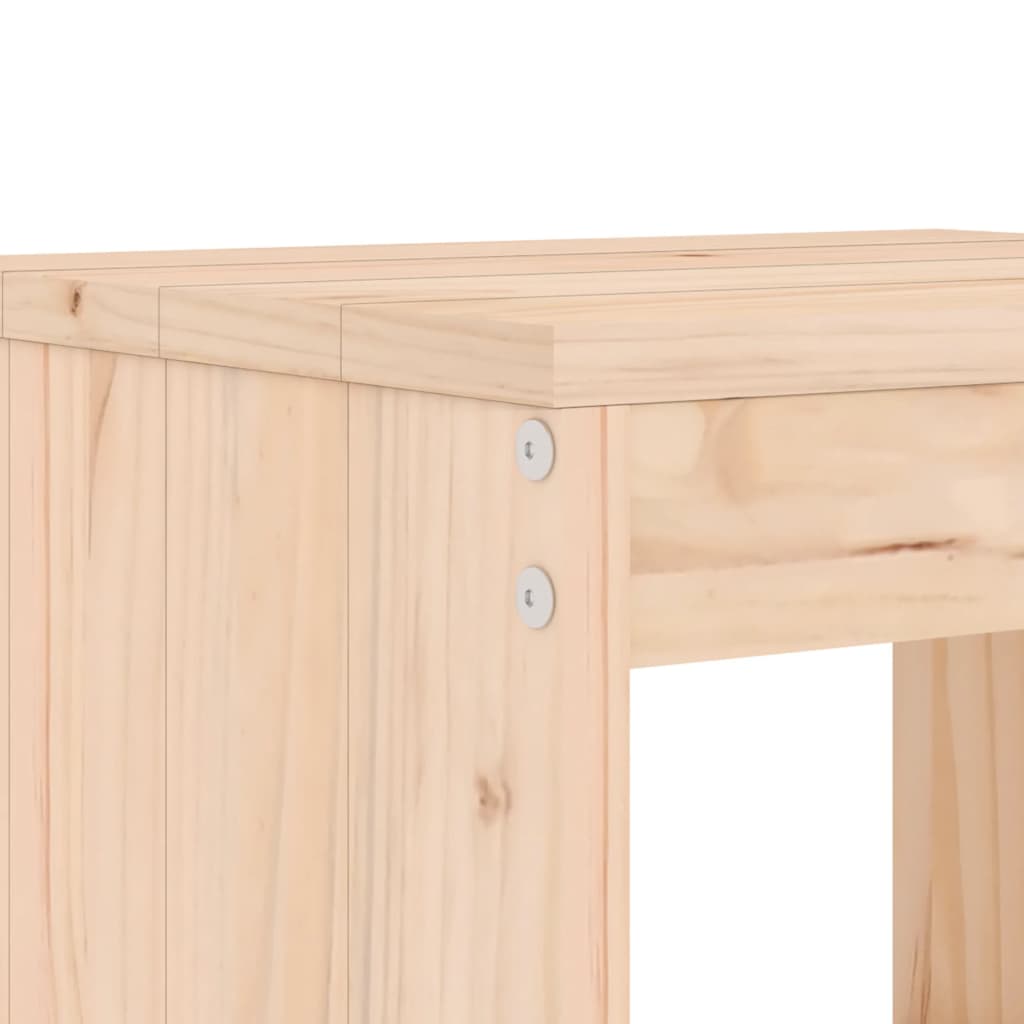 Bar Stools 2 pcs 40x36x75 cm Solid Wood Pine