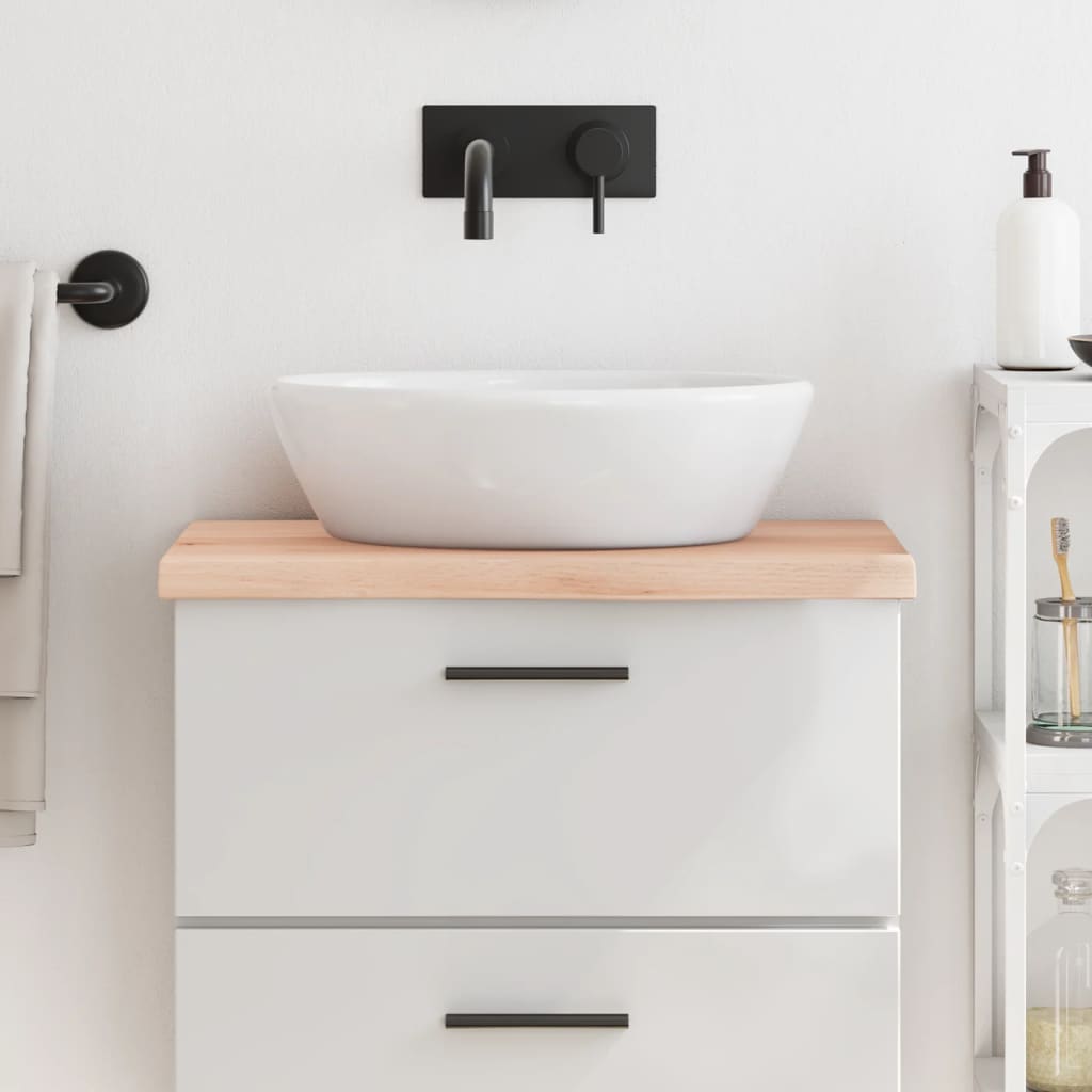 Bathroom Countertop 60x30x(2-4) cm Untreated Solid Wood