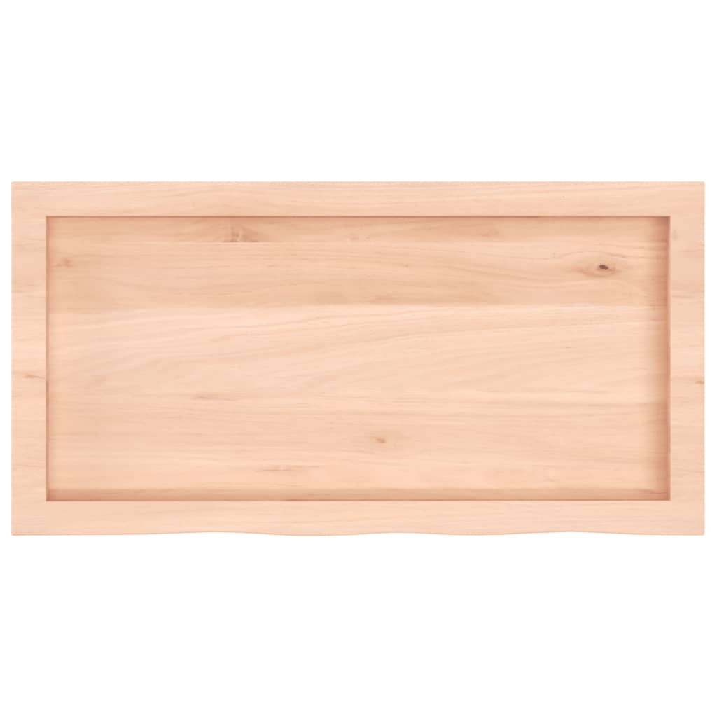 Bathroom Countertop 80x40x(2-4) cm Untreated Solid Wood