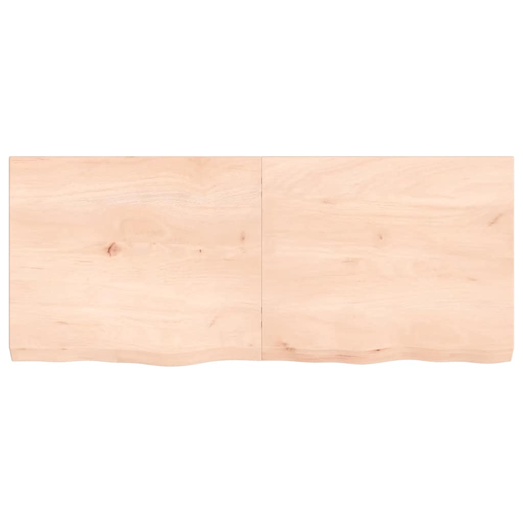 Bathroom Countertop 120x50x(2-6) cm Untreated Solid Wood