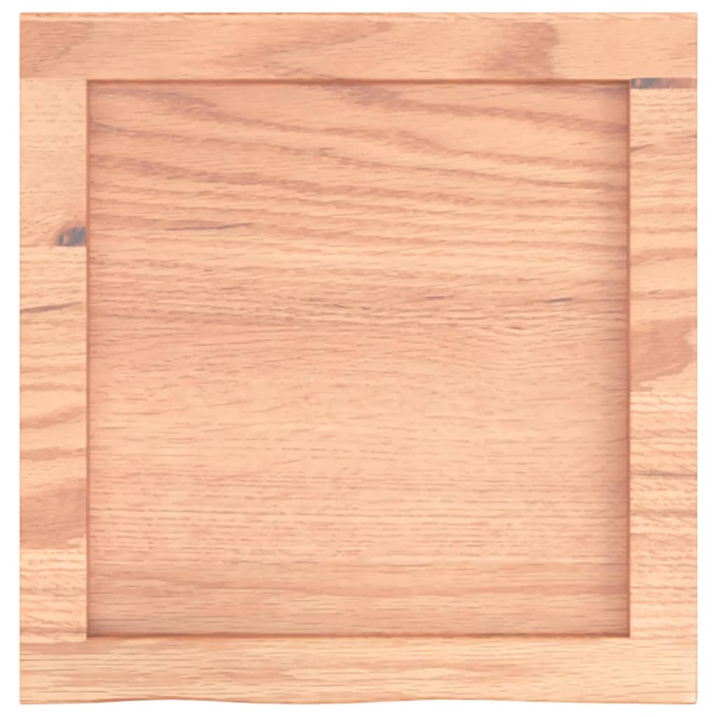 Bathroom Countertop Light Brown 40x40x(2-6) cm Treated Solid Wood