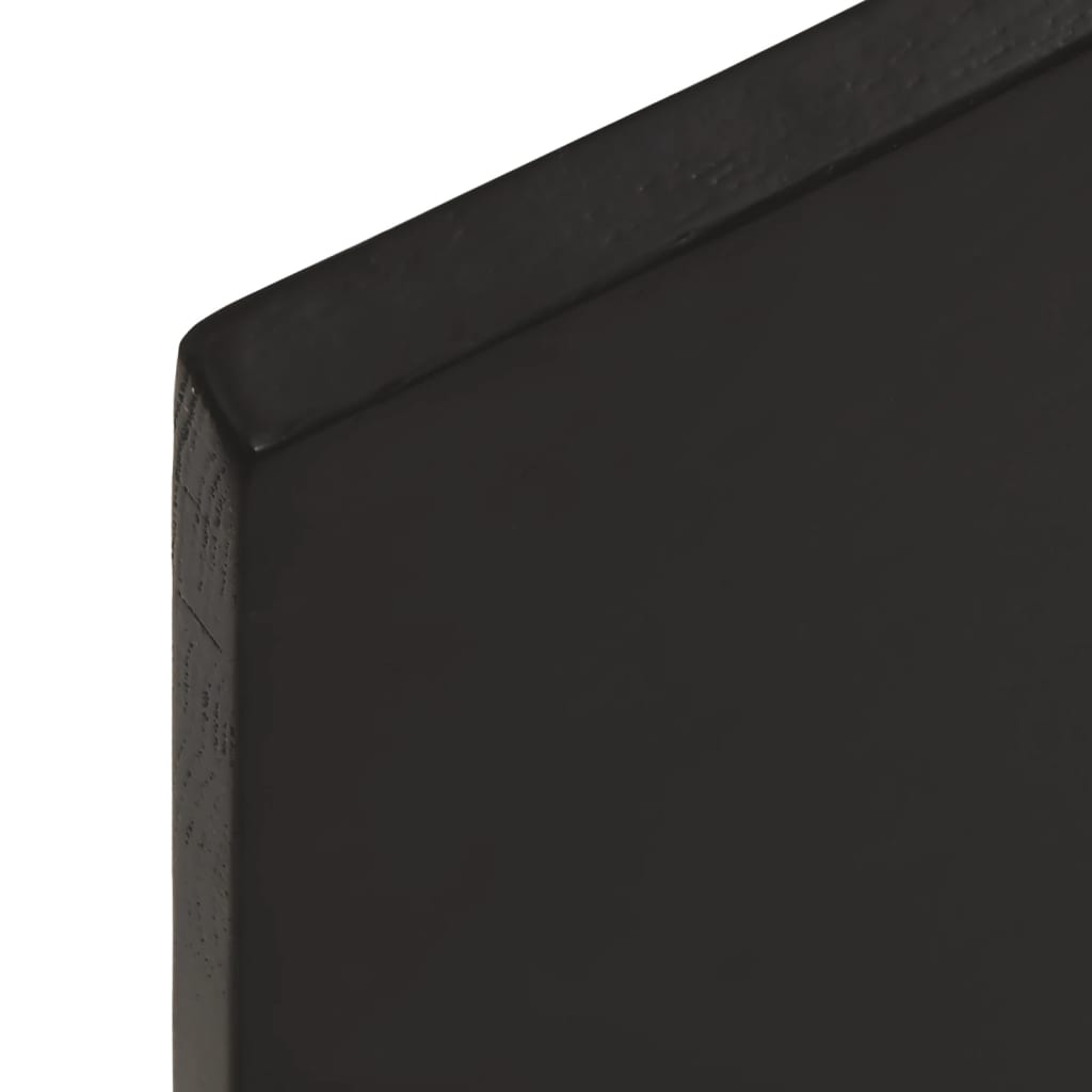 Bathroom Countertop Dark Brown 60x50x(2-6) cm Treated Solid Wood