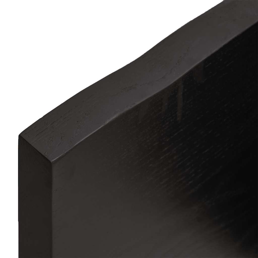 Bathroom Countertop Dark Brown 160x40x(2-4) cm Treated Solid Wood