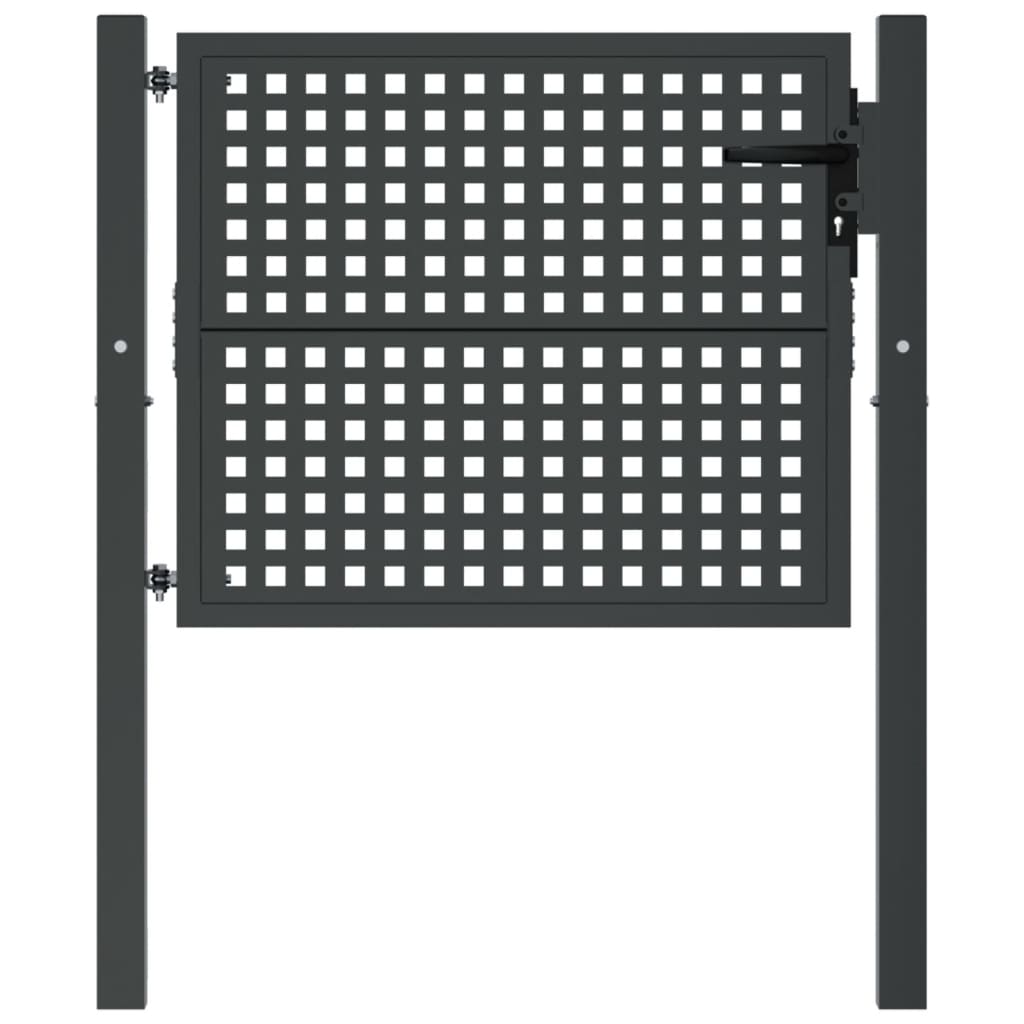 Garden Gate Anthracite 105x75 cm Steel