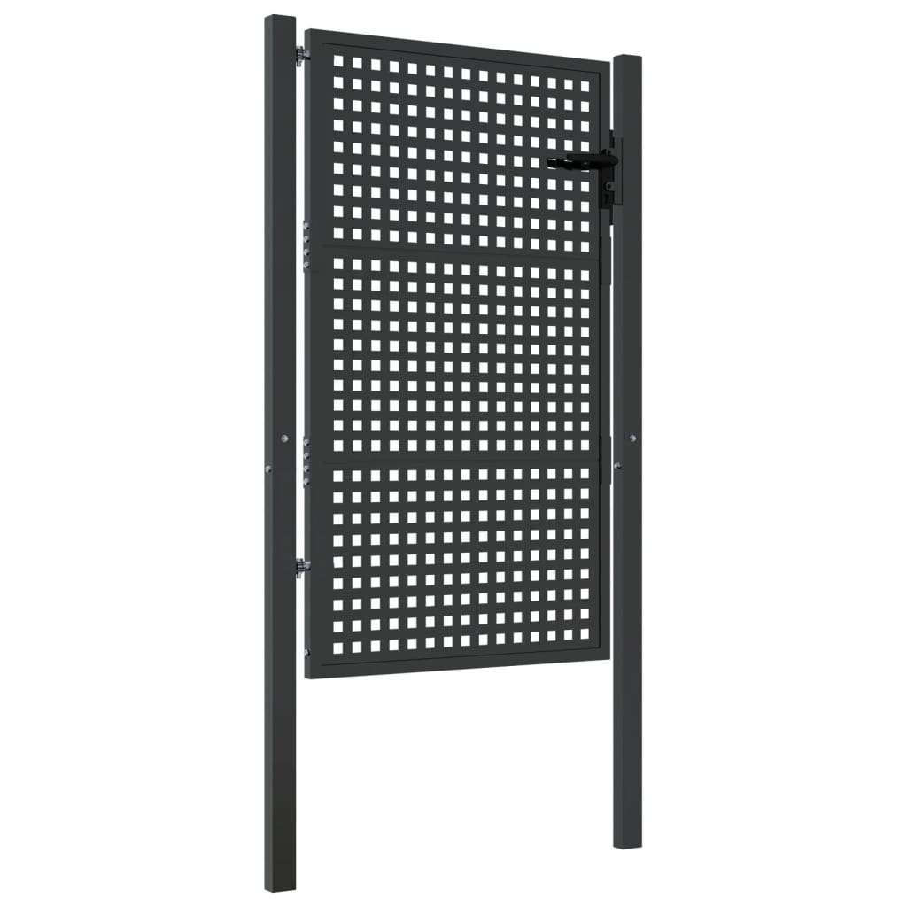 Garden Gate Anthracite 105x125 cm Steel