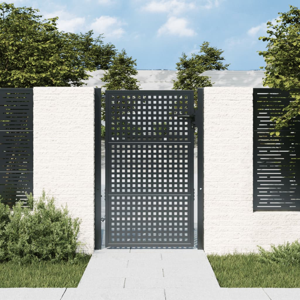 Garden Gate Anthracite 105x125 cm Steel