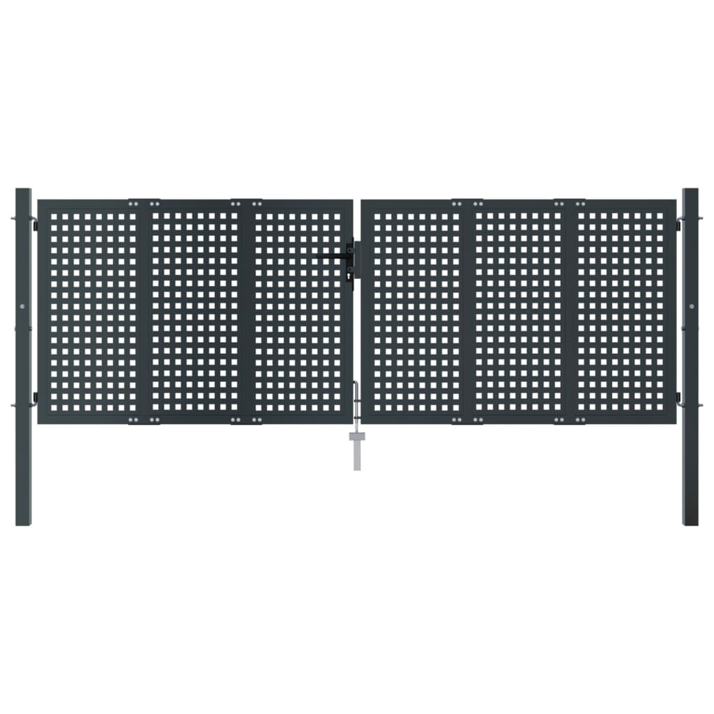 Garden Gate Anthracite 300x150 cm Steel
