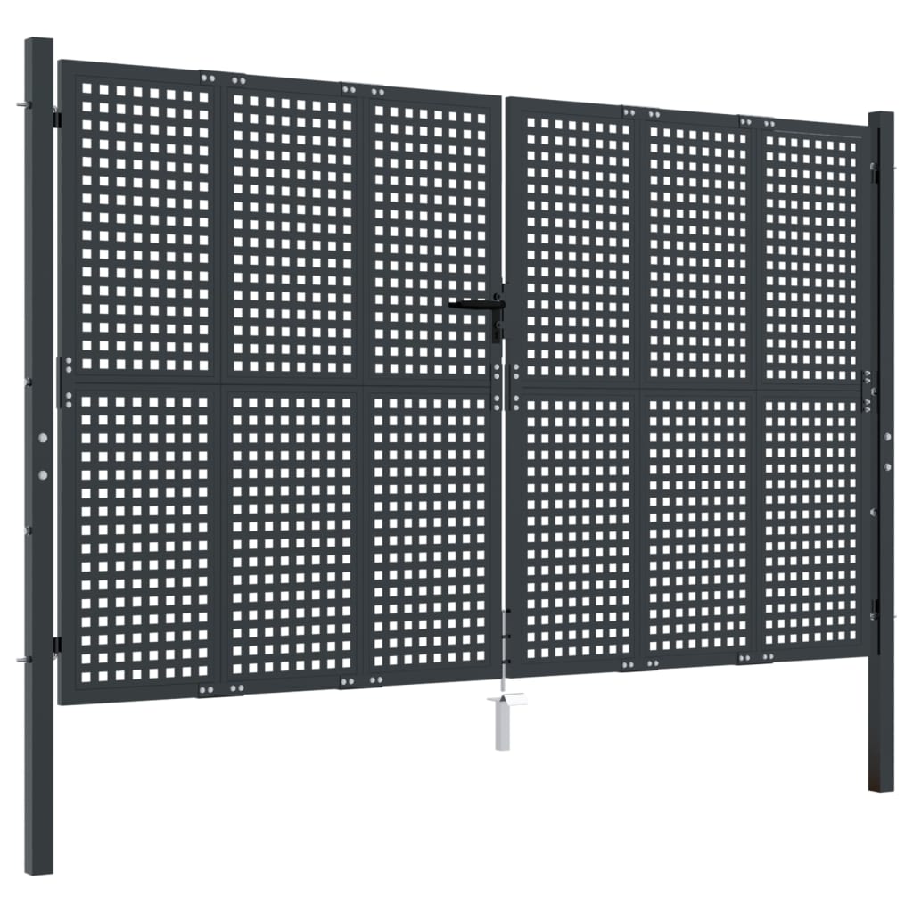 Garden Gate Anthracite 300x225 cm Steel