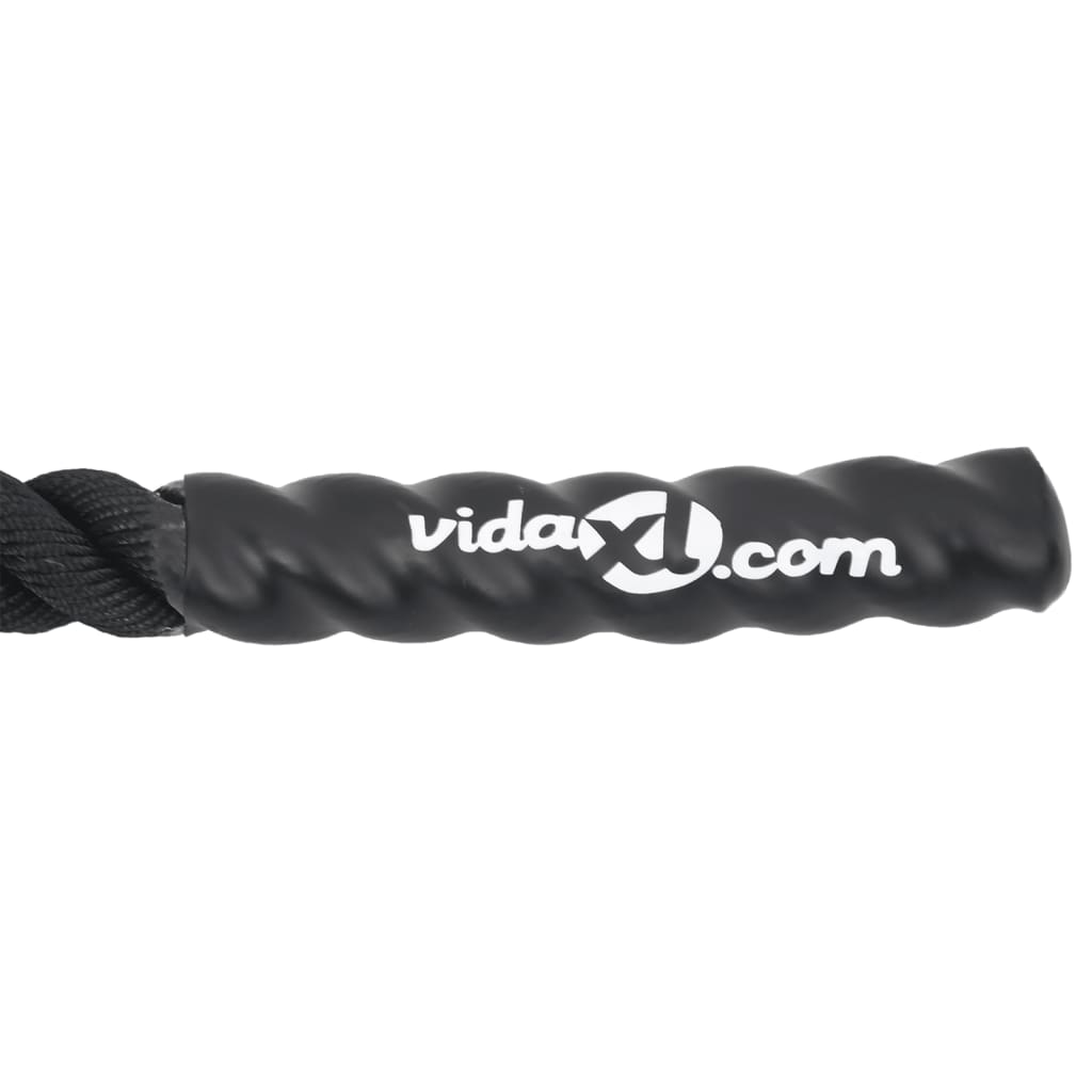 Battle Rope Black 15 m 11 kg Polyester