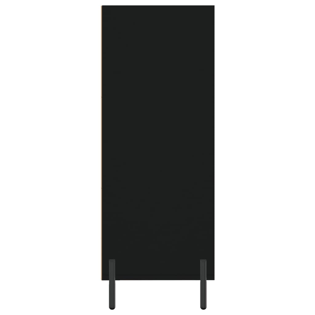 Shelf Cabinet Black 69.5x32.5x90 cm Engineered Wood