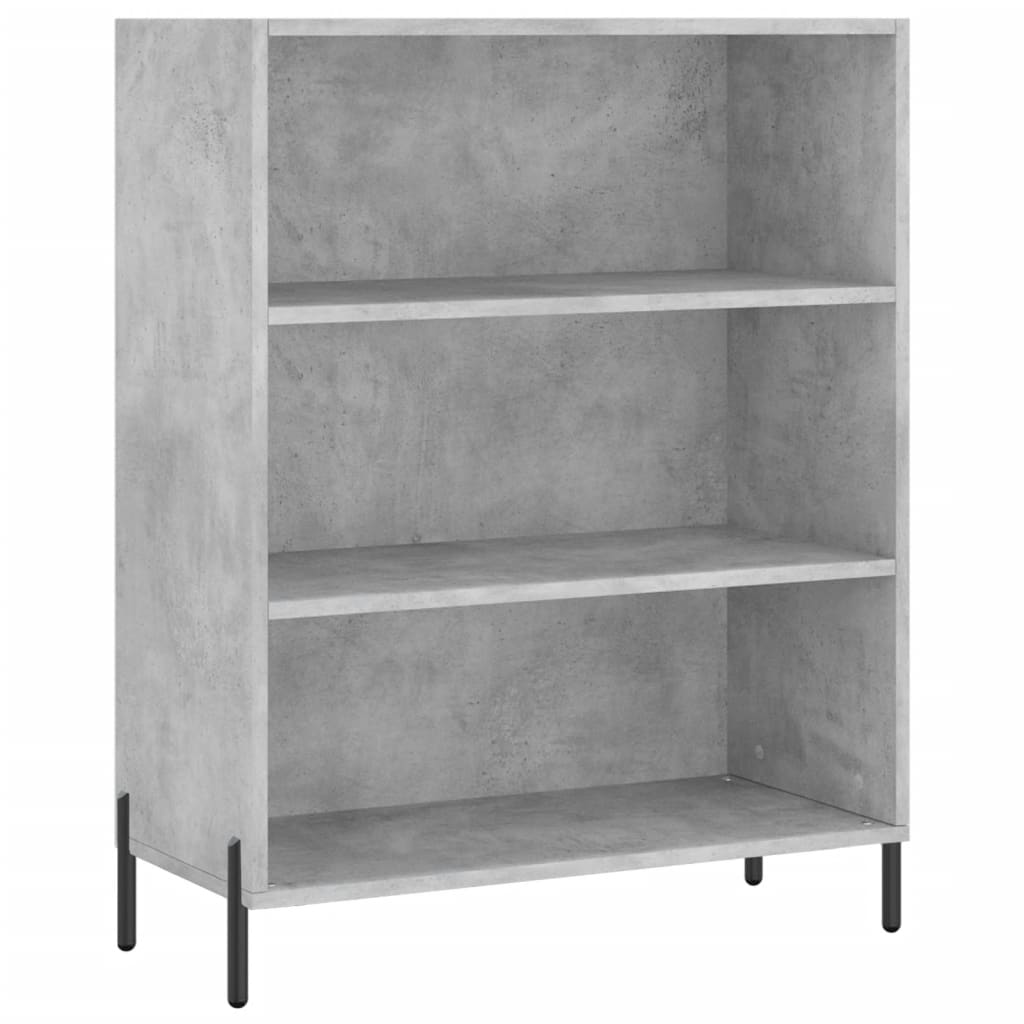 Shelf Cabinet Concrete Grey 69.5x32.5x90 cm Engineered Wood