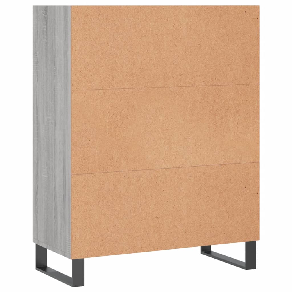 Shelf Cabinet Grey Sonoma 69.5x32.5x90 cm Engineered Wood
