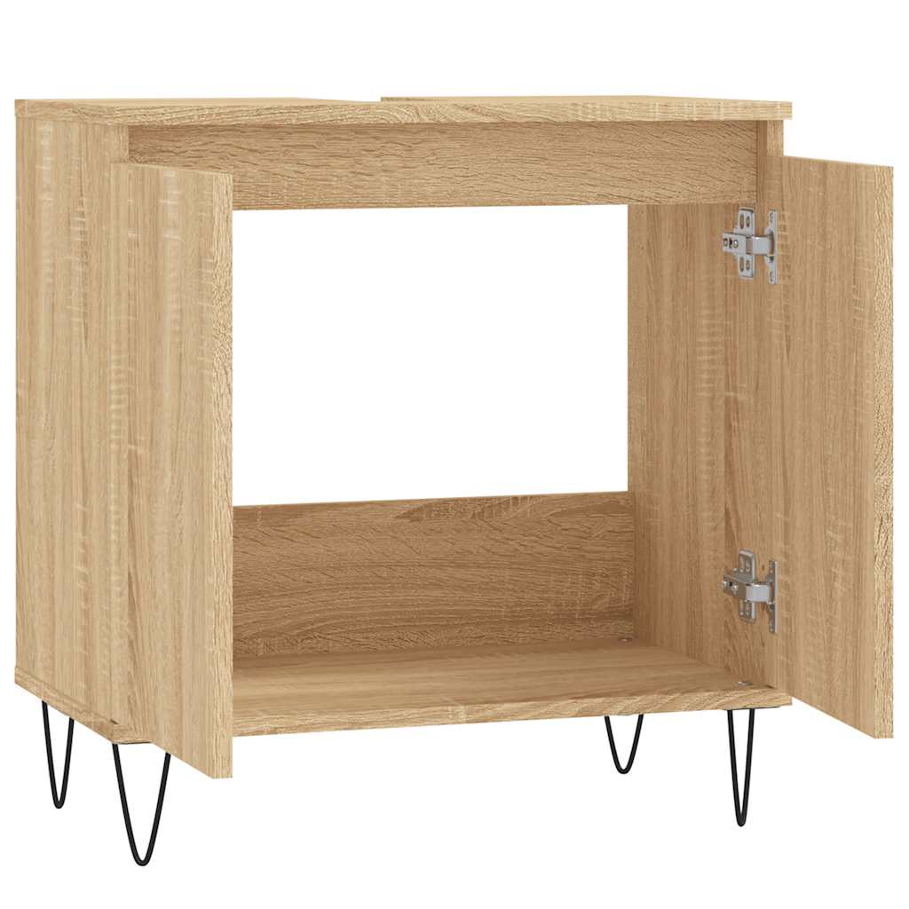 Bathroom Cabinet Sonoma Oak 58x33x60 cm Engineered Wood