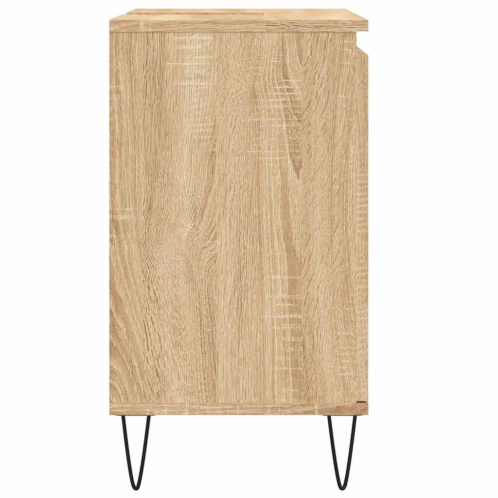 Bathroom Cabinet Sonoma Oak 58x33x60 cm Engineered Wood