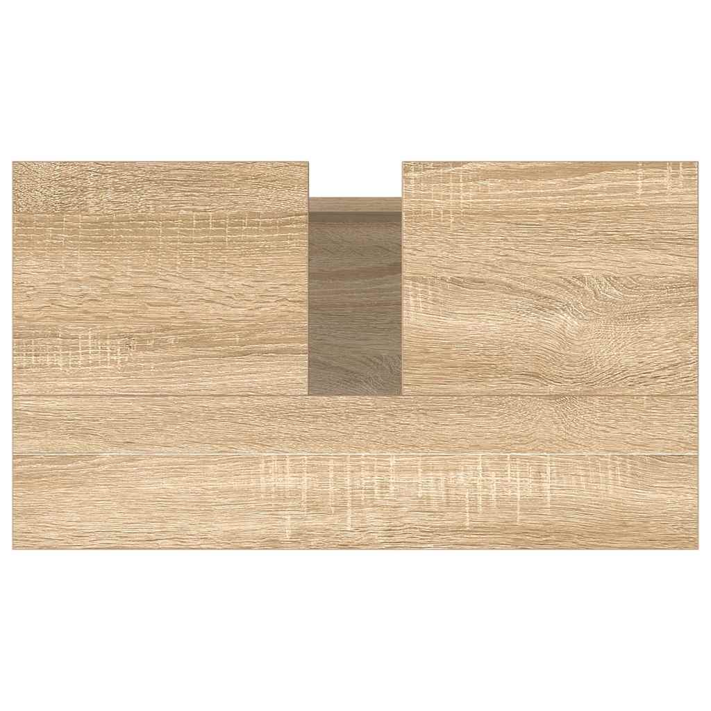 Bathroom Cabinet Sonoma Oak 58x33x60 cm Engineered Wood