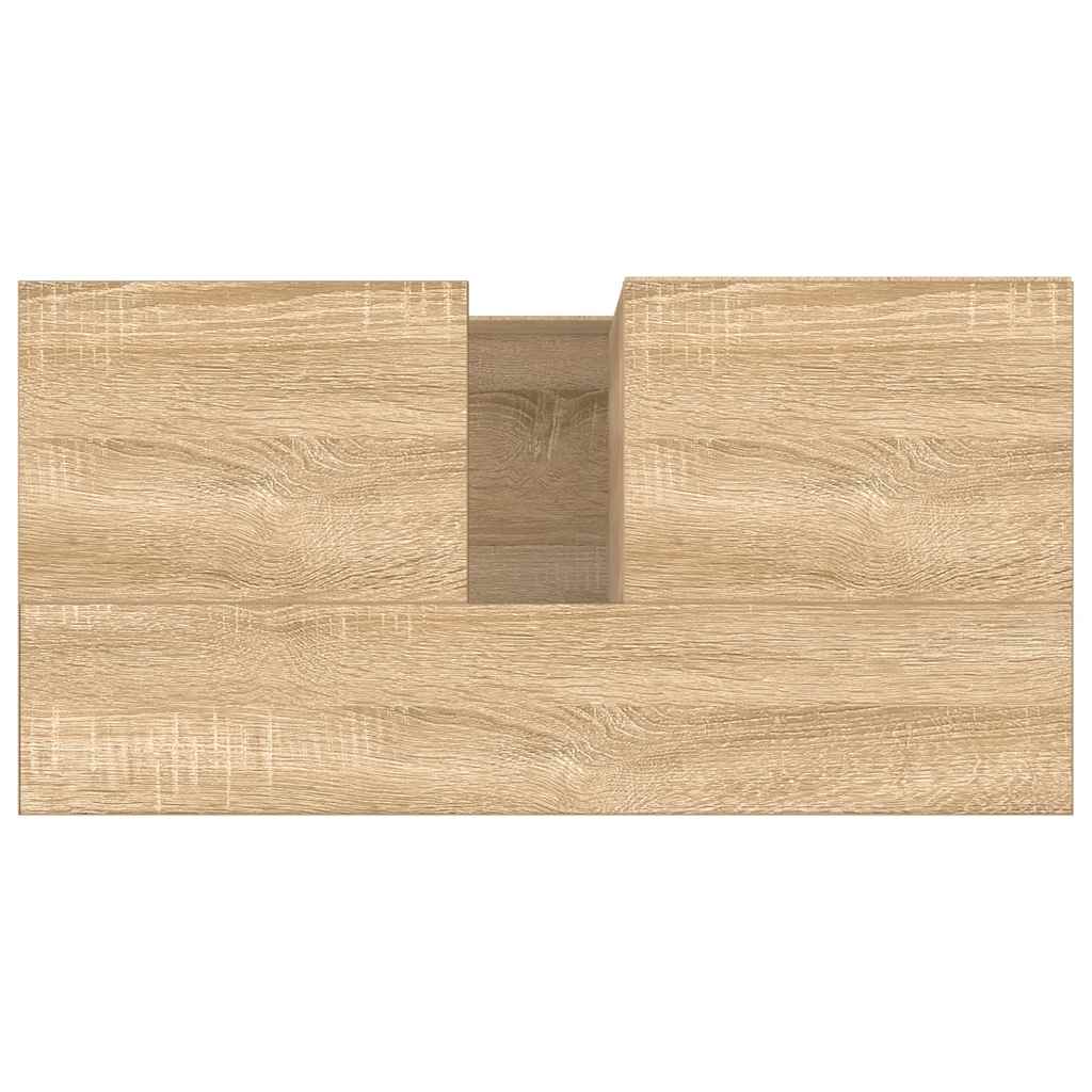 Bathroom Cabinet Sonoma Oak 65x33x60 cm Engineered Wood