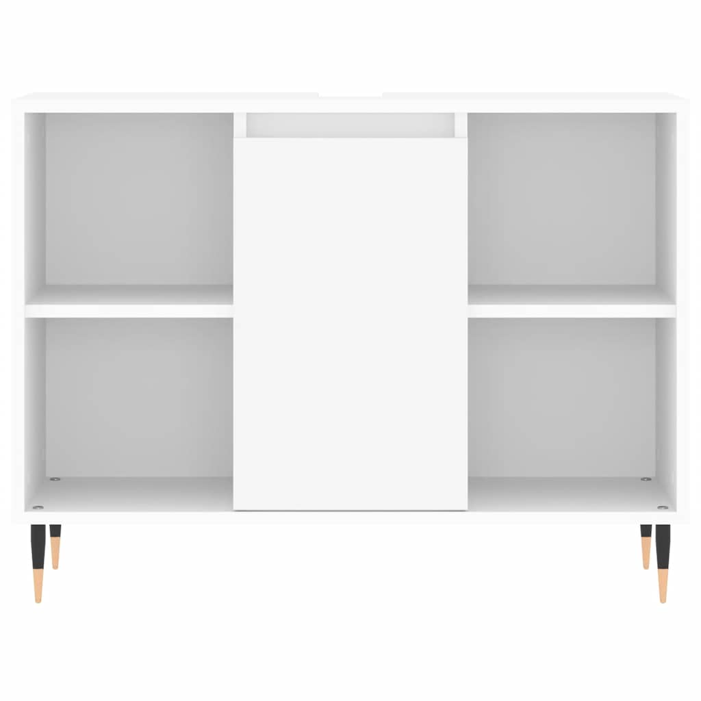 Bathroom Cabinet White 80x33x60 cm Engineered Wood