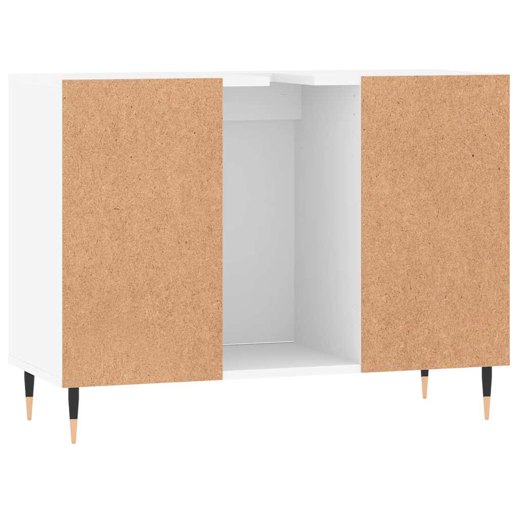 Bathroom Cabinet White 80x33x60 cm Engineered Wood