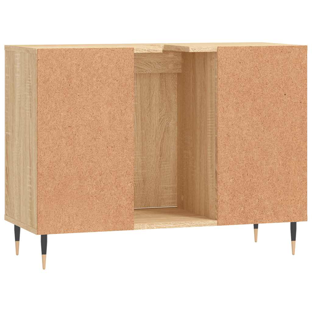 Bathroom Cabinet Sonoma Oak 80x33x60 cm Engineered Wood
