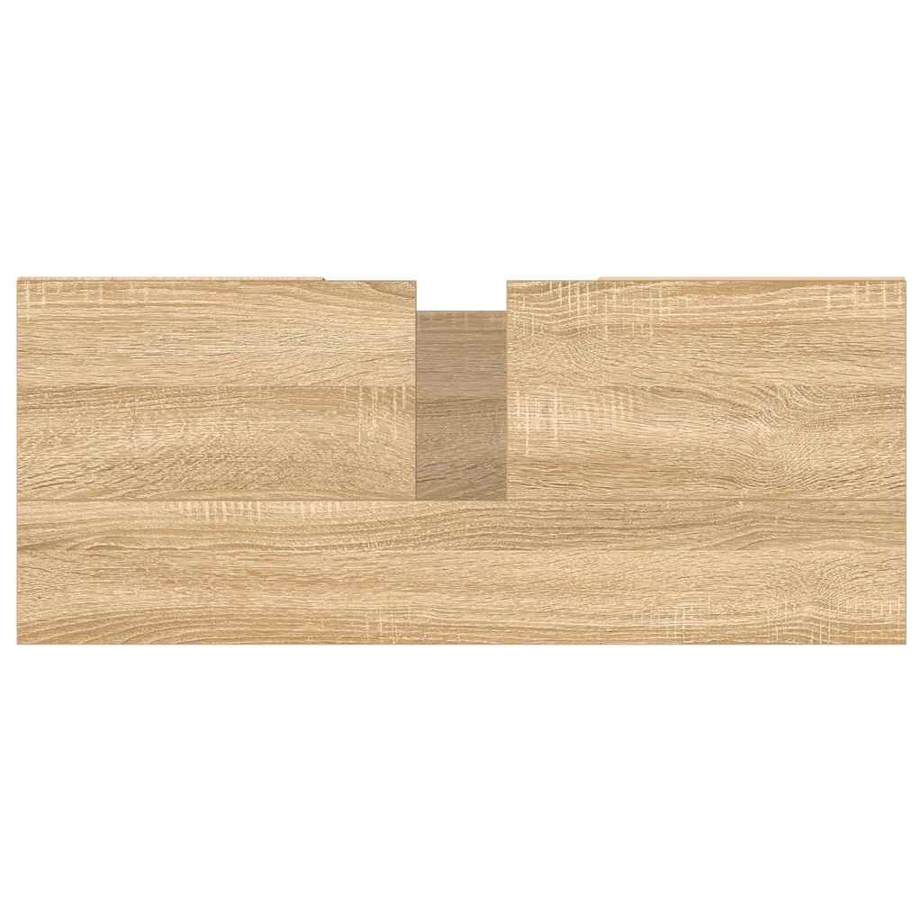 Bathroom Cabinet Sonoma Oak 80x33x60 cm Engineered Wood