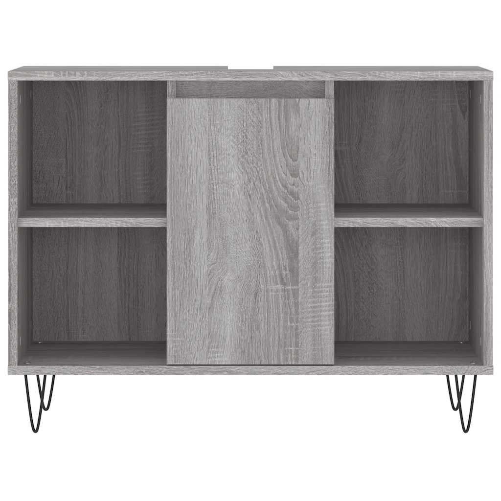 Bathroom Cabinet Grey Sonoma 80x33x60 cm Engineered Wood