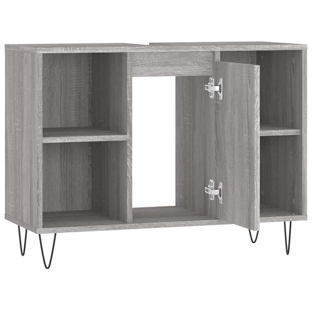 Bathroom Cabinet Grey Sonoma 80x33x60 cm Engineered Wood