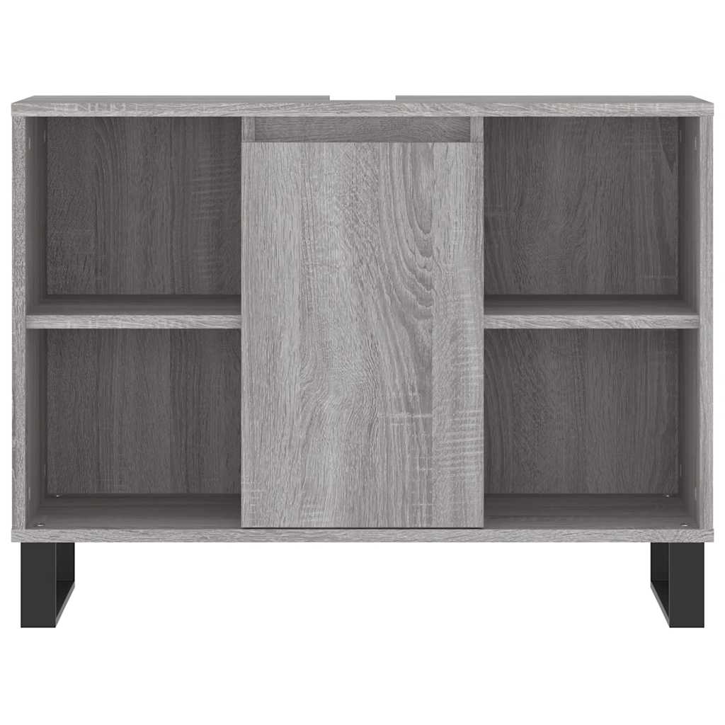 Bathroom Cabinet Grey Sonoma 80x33x60 cm Engineered Wood