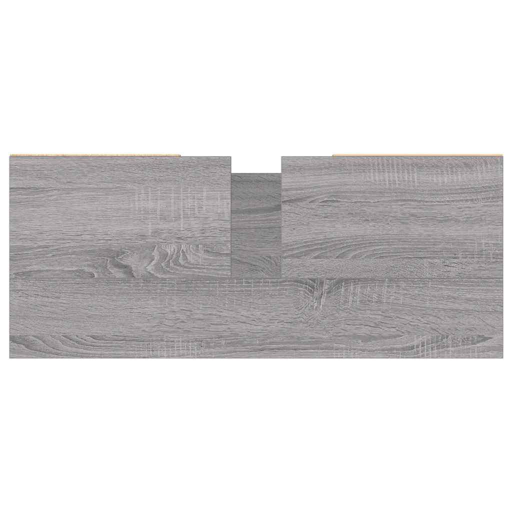 Bathroom Cabinet Grey Sonoma 80x33x60 cm Engineered Wood