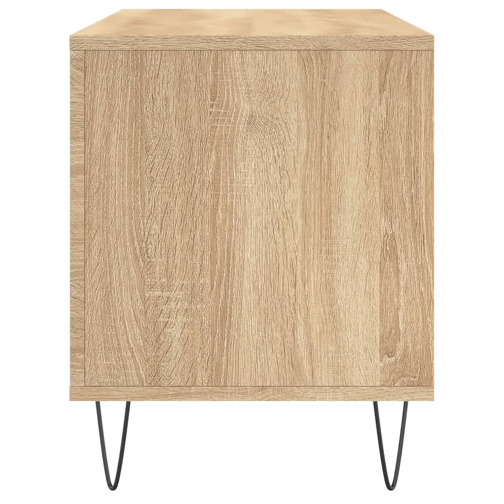 Record Cabinet Sonoma Oak 100x38x48 cm Engineered Wood