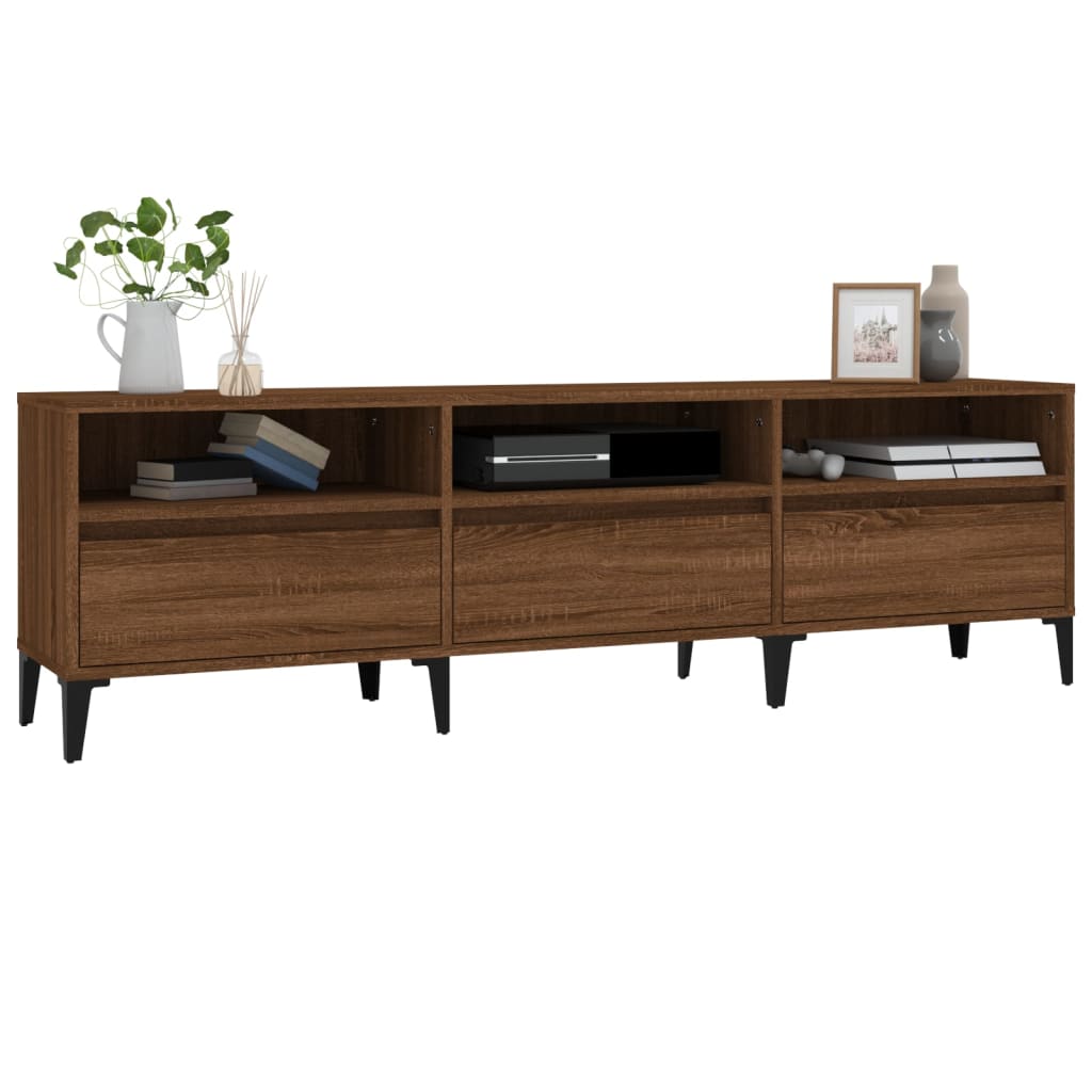 TV Cabinet Brown Oak 150x30x44.5 cm Engineered Wood