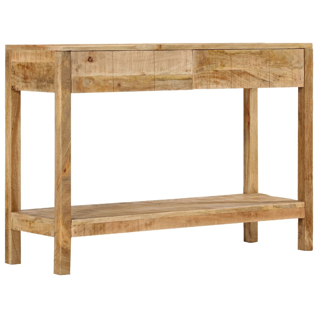 Console Table with 2 Drawers 110x35x75 cm Solid Wood Mango