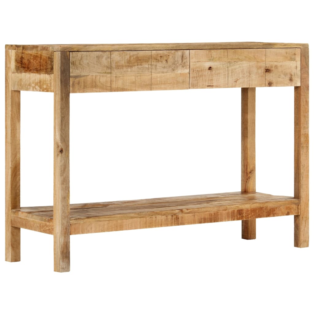 Console Table with 2 Drawers 110x35x75 cm Solid Wood Mango
