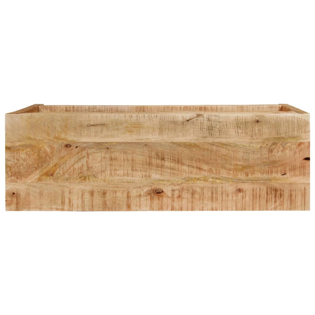 Console Table with 2 Drawers 110x35x75 cm Solid Wood Mango