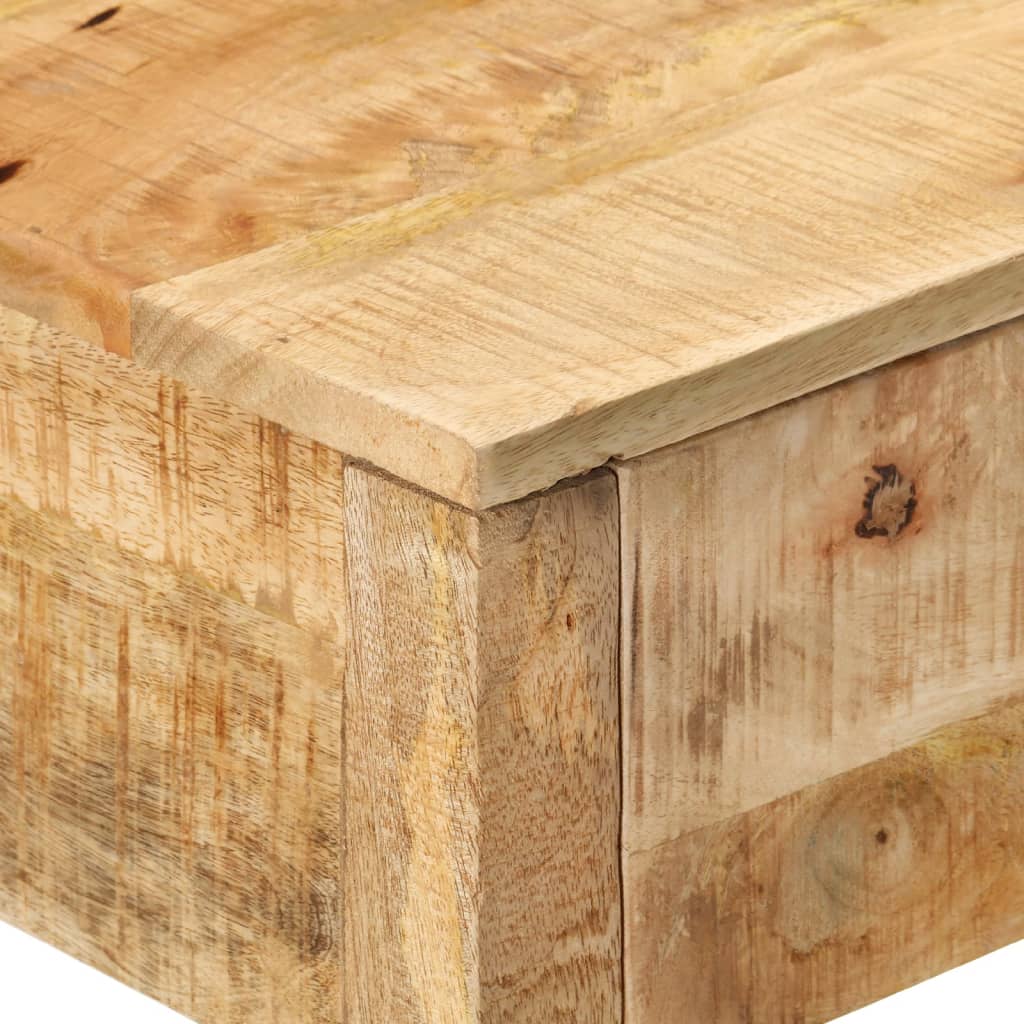 Console Table with 2 Drawers 110x35x75 cm Solid Wood Mango
